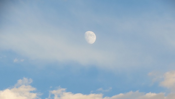 Moon in daytime