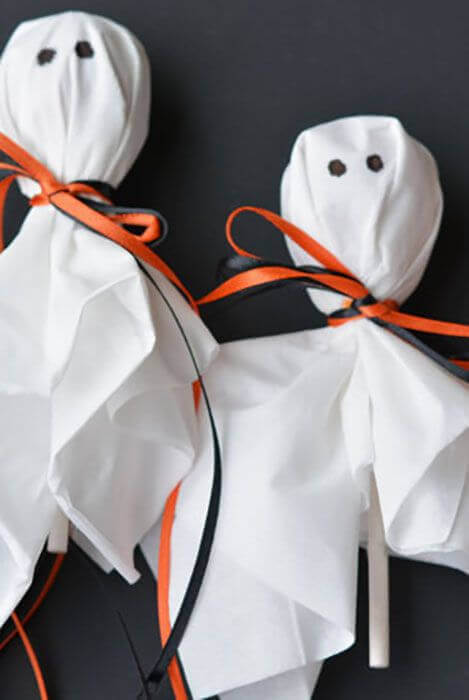 Bonding Over Creativity : Halloween Crafts To Do Together As A Family Ghost Pops