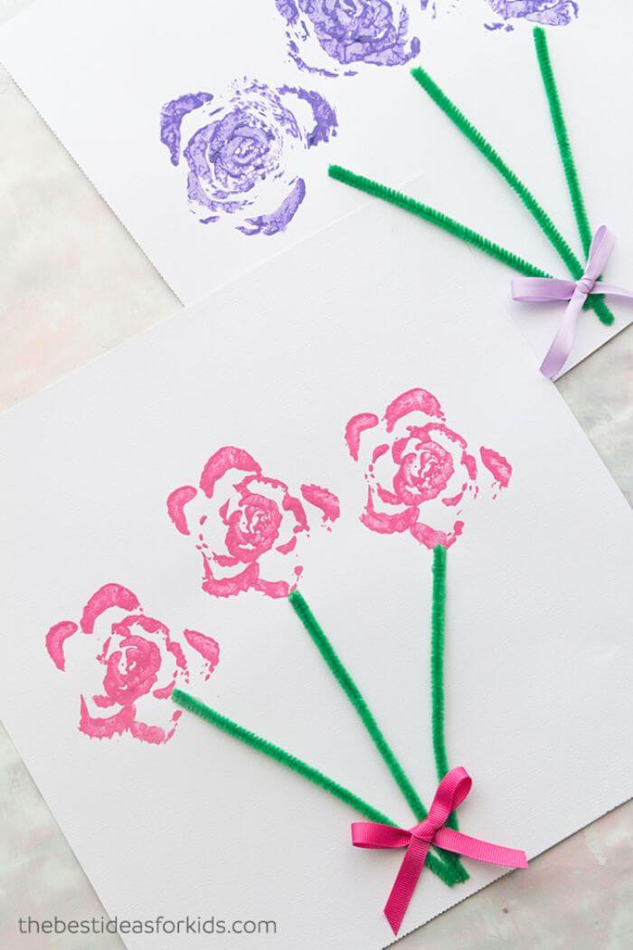 Celery Stamped Flowers from The Best Ideas for Kids