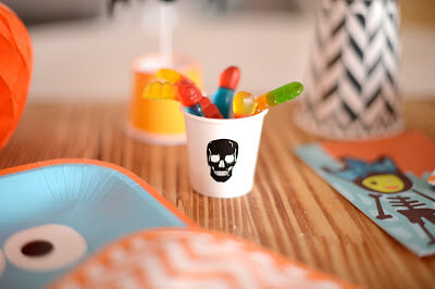 Halloween party Ideas for Kids A Skull Candy Cup