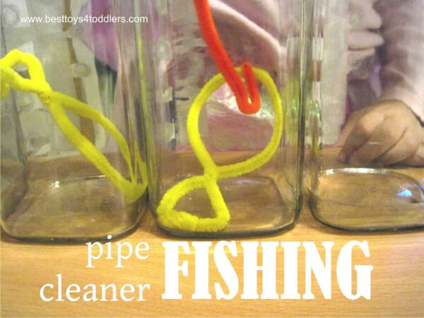 Pipe Cleaner Crafts for Kids Fishing At Home