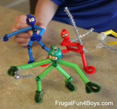 The Ninja Pipe Cleaner crafts