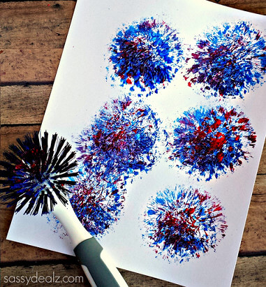 New Year’s Eve Crafts And Activities for Toddlers Firework Prints