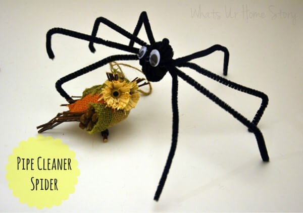 Pipe Cleaner Crafts for Kids Spider