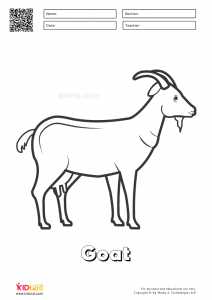 Farm Animal Coloring Printable Worksheets - Kidpid