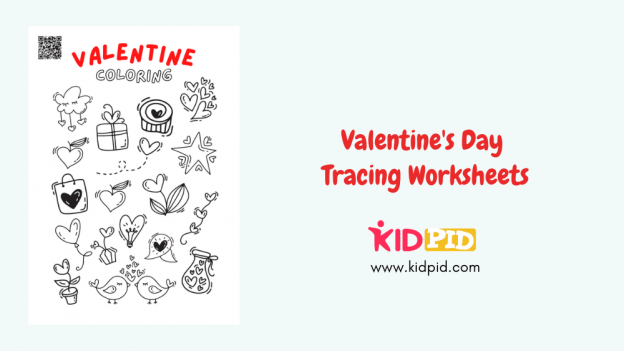Valentine Coloring Printable Worksheets - Kidpid