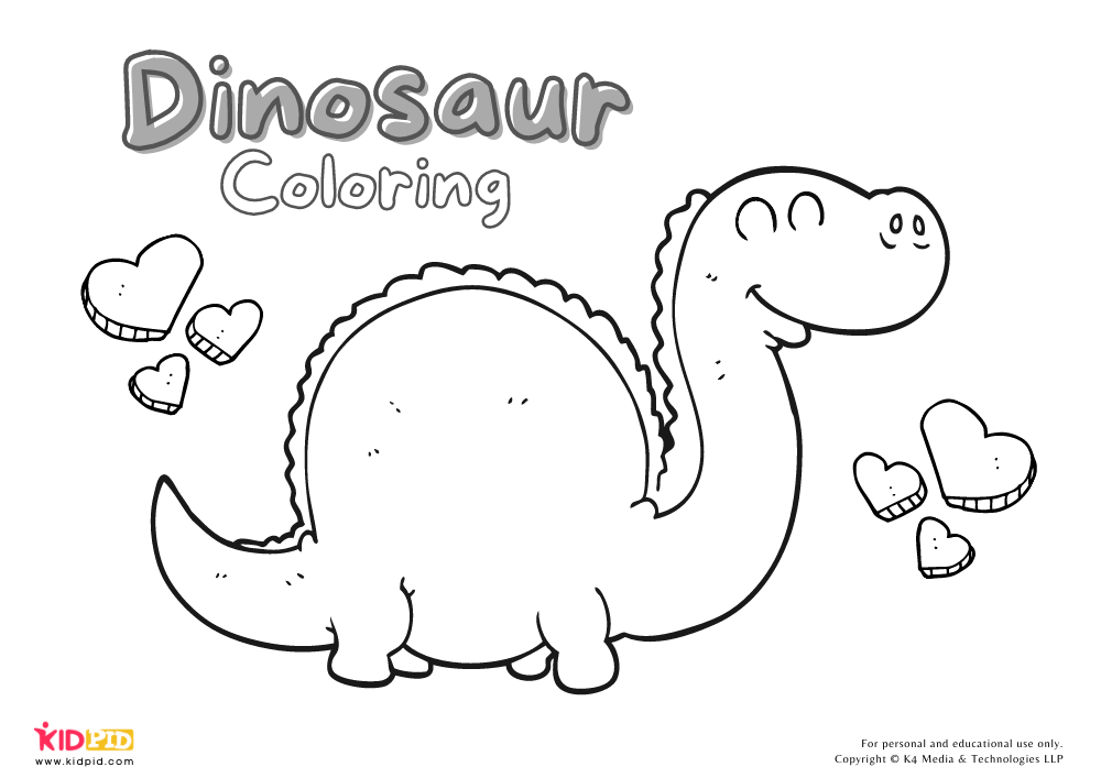 Dinosaur Coloring Worksheets for Kids