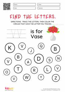 Find the letters Worksheets for Preschool - Kidpid