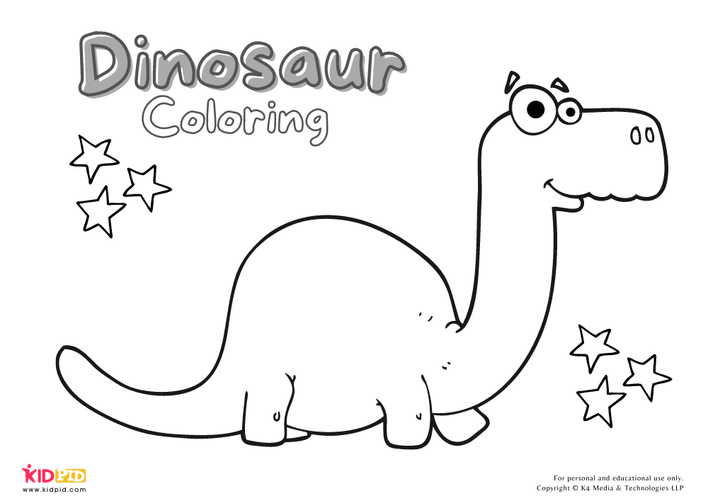 Dinosaur Coloring Worksheets for Kids