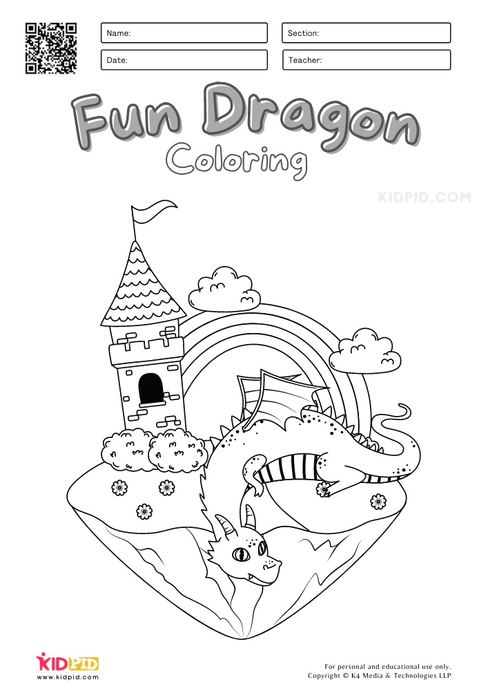 Fun Dragon Coloring Pages for Kids