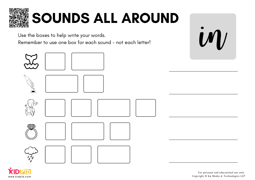 Sounds All Around Free Worksheets for Kids