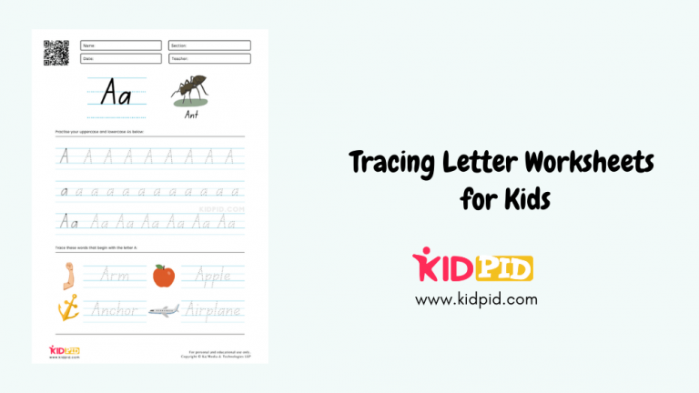 Tracing Letter Worksheets for Kids - Kidpid