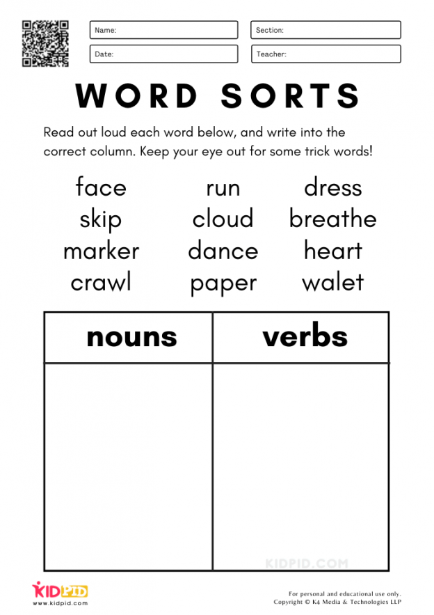 word-sorts-nouns-and-verbs-worksheets-for-kids-kidpid