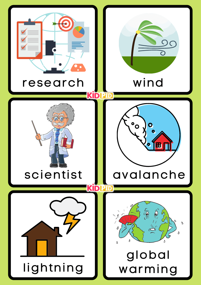 Natural and Man Made Disasters Flashcards Matching Game