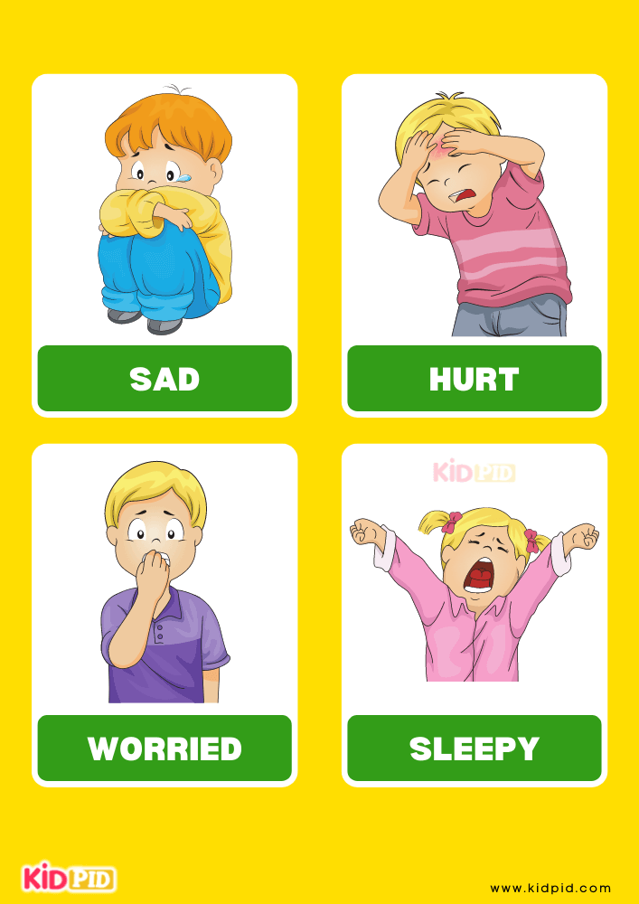 Emotions Flashcard Sheets