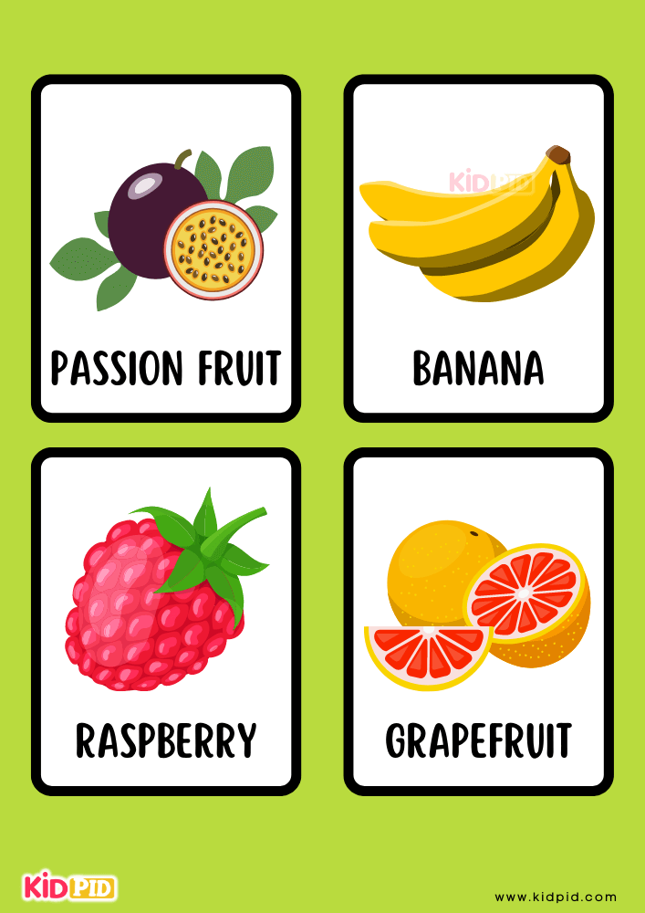 Fruit Education Flashcards