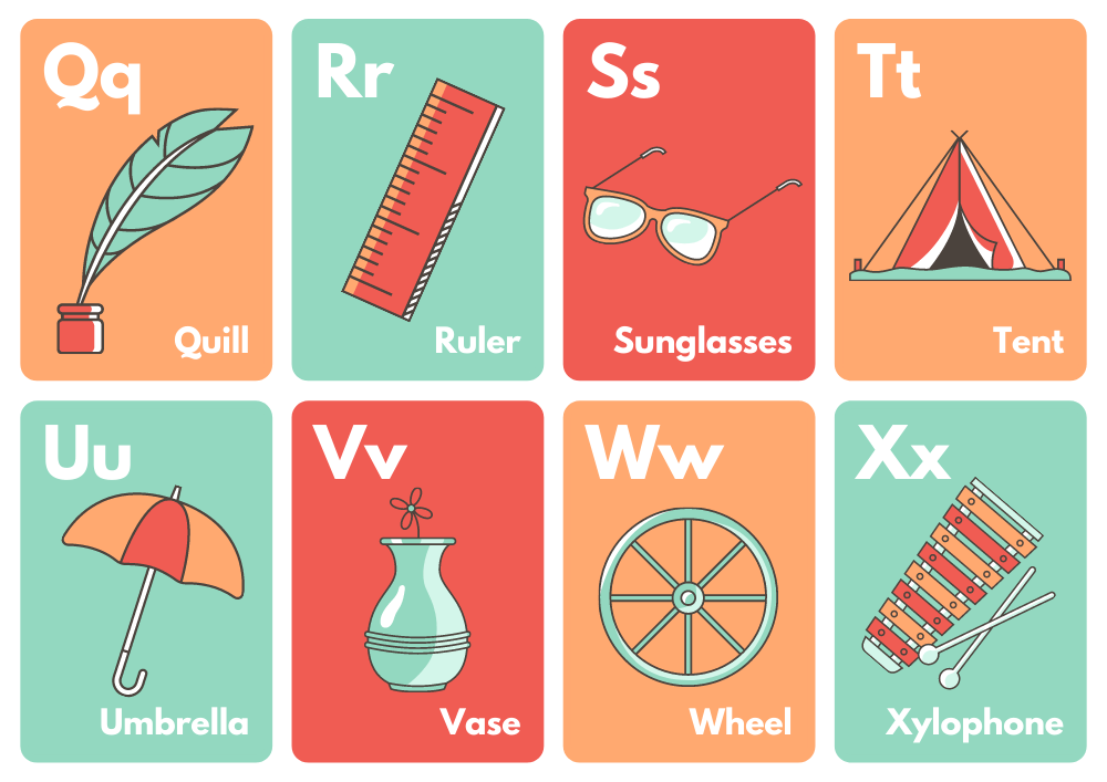 Learn the Alphabet Flashcard Sheets