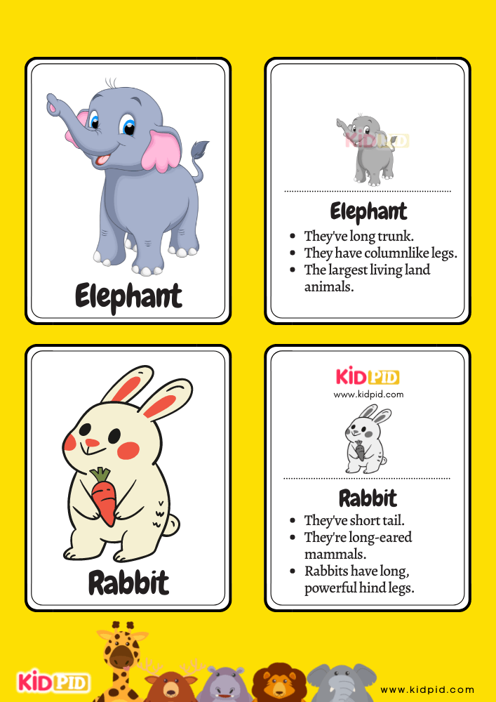 Animals Flashcards for Toddlers- 4