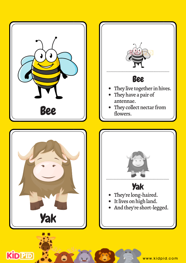 Animals Flashcards for Toddlers- 8