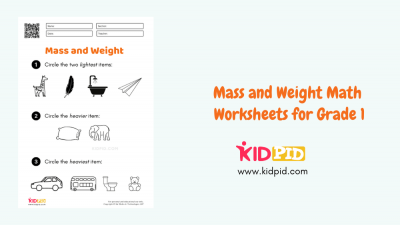 Mass And Weight Math Worksheets For Grade 1 Kidpid