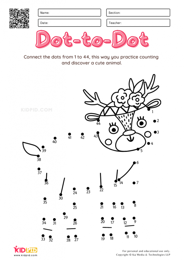 Connect The Dots Free Printable Worksheets For Kids Kidpid