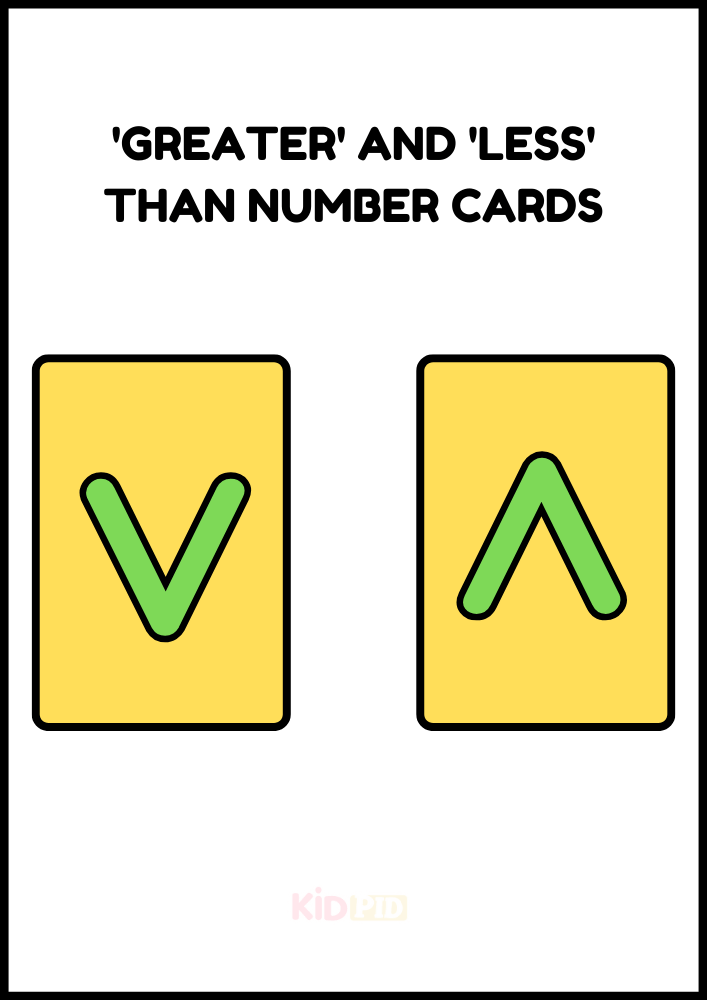 Greater and Less Than Flashcards