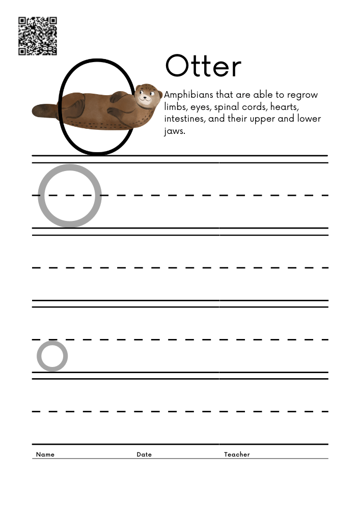 WORKSHEET 15 Animal Alphabet Letter Practice Free Printable Worksheets