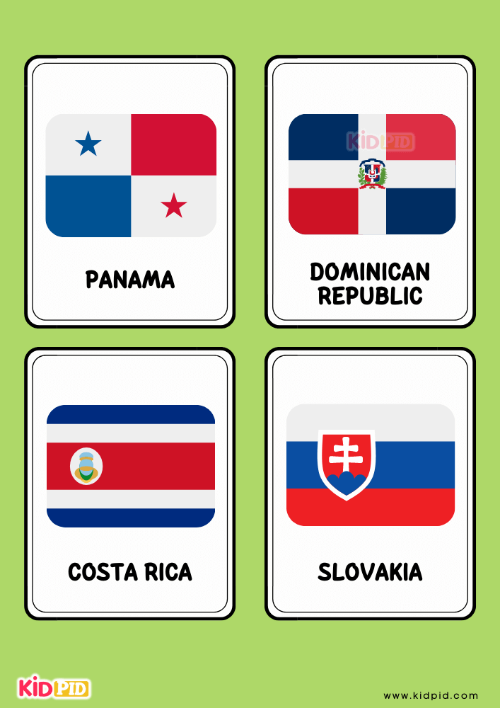  Flags of the World Flashcards- 19