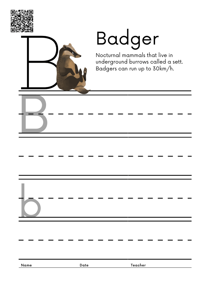 WORKSHEET 2 Animal Alphabet Letter Practice Free Printable Worksheets