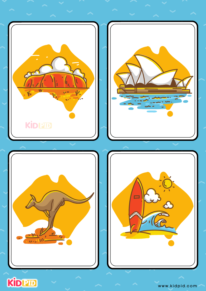 Australian Themed Flashcards