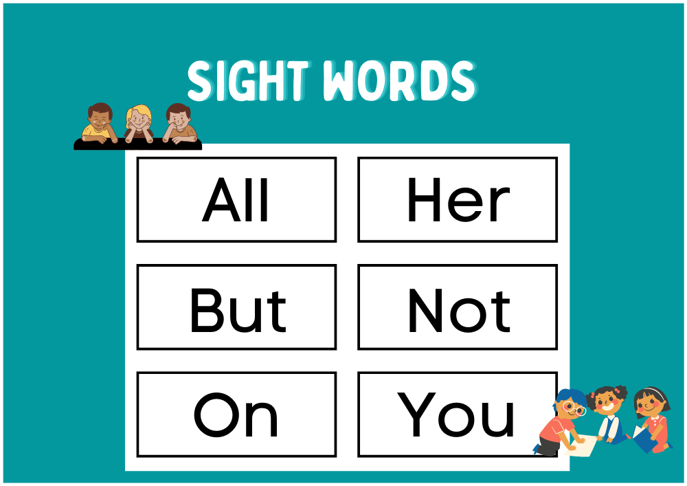 Sight Words Red List Flashcards