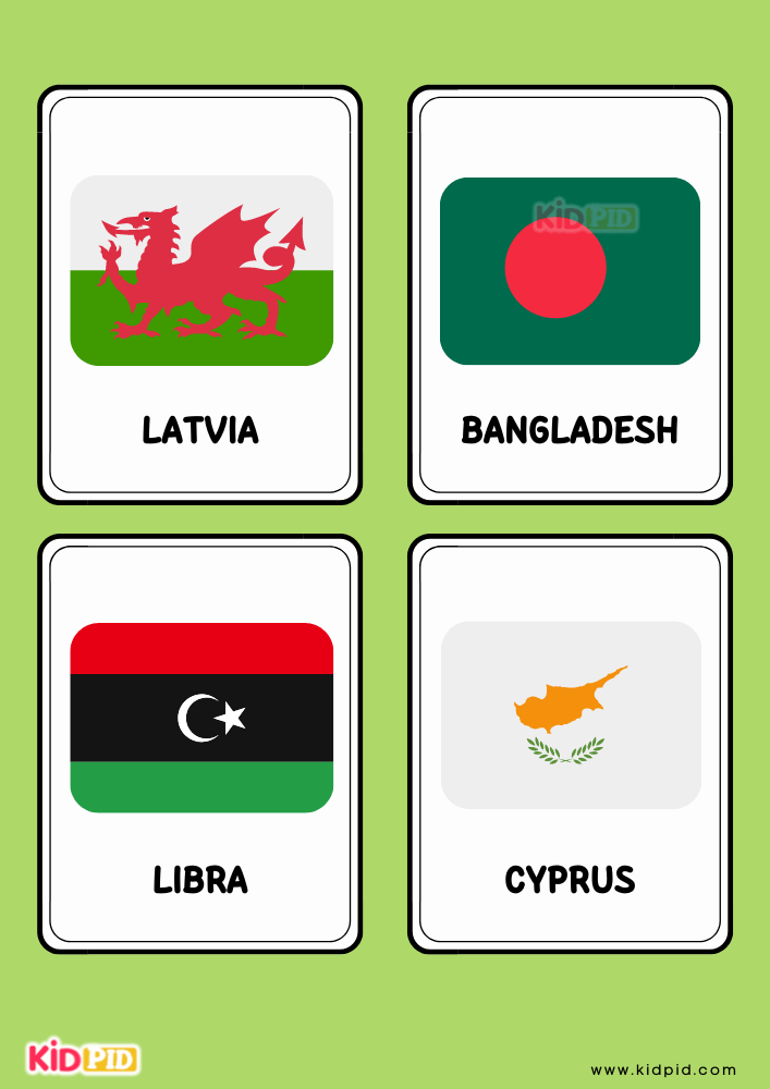  Flags of the World Flashcards- 22