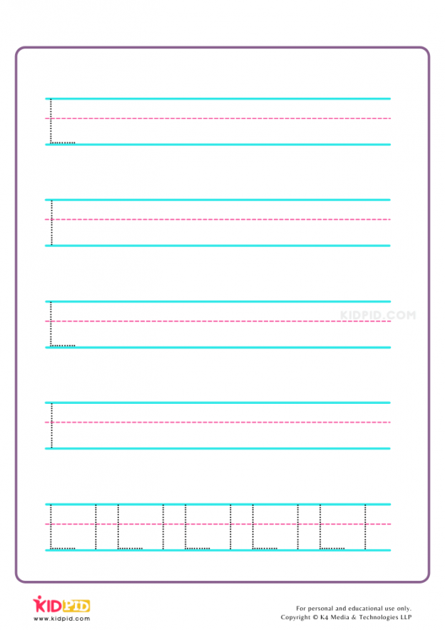 Alphabet Handwriting Printable Worksheets - Kidpid