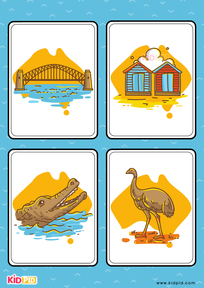 Australian Themed Flashcards