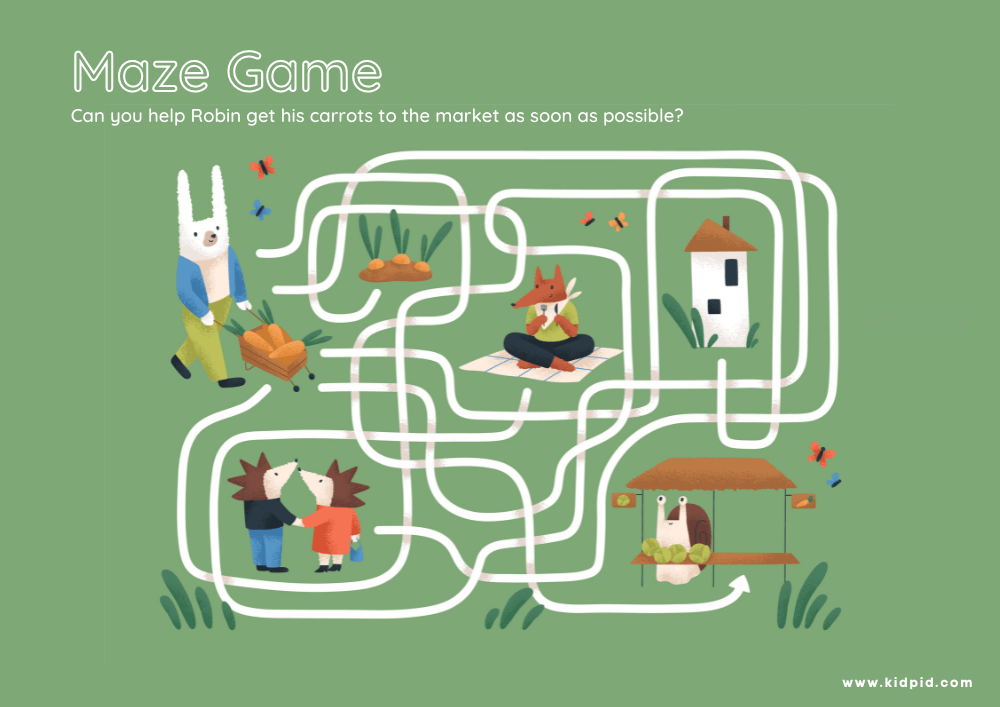 Labyrinth (Maze Game) Printables for Kids