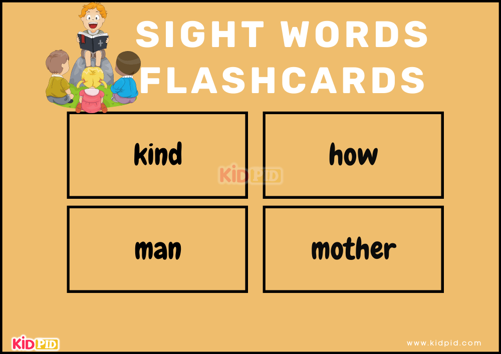 Sight Words Purple List Flashcards