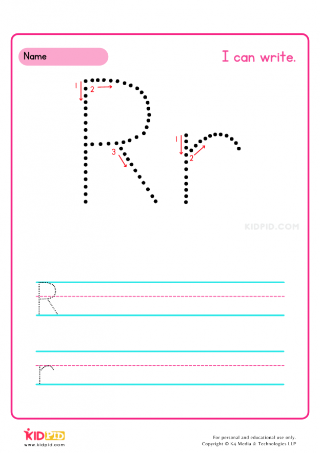 Alphabet Handwriting Printable Worksheets - Kidpid