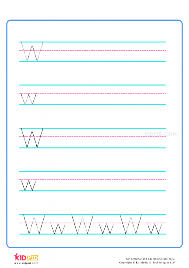 Alphabet Handwriting Printable Worksheets - Kidpid