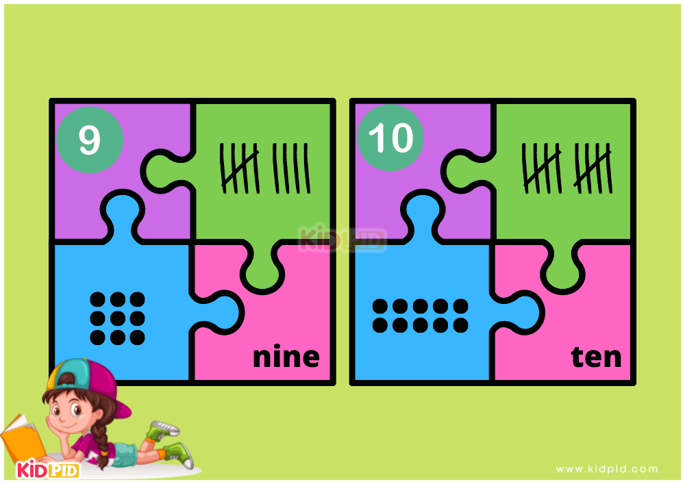 Mathematics Number Match Puzzle Game