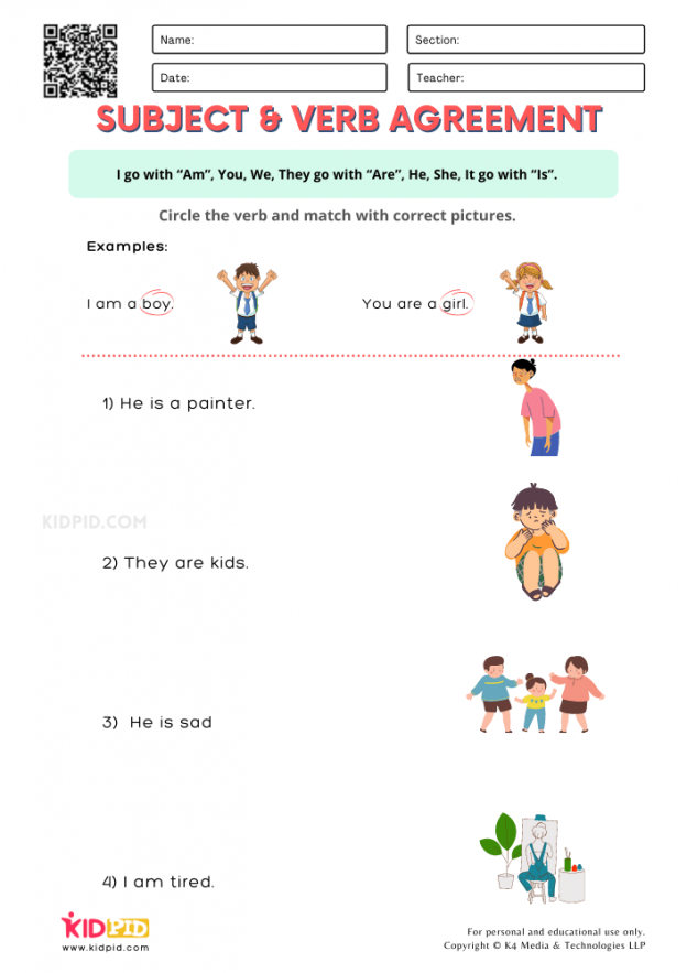Subject Verb Agreement Worksheets For Grade 8 With Answers Pdf