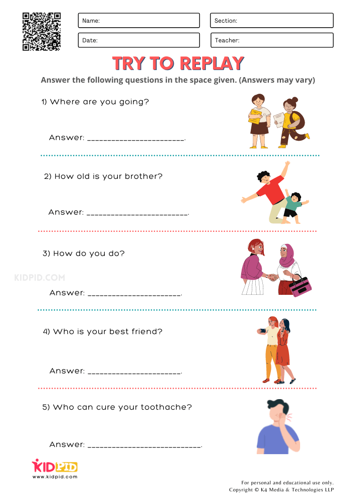 WORKSHEET 6 Language and Communications Free Printable Worksheets for Grade 2