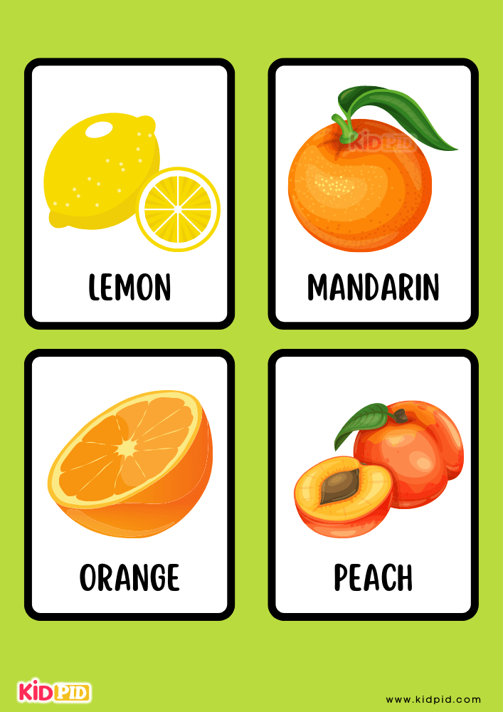 Fruit Education Flashcards- 6
