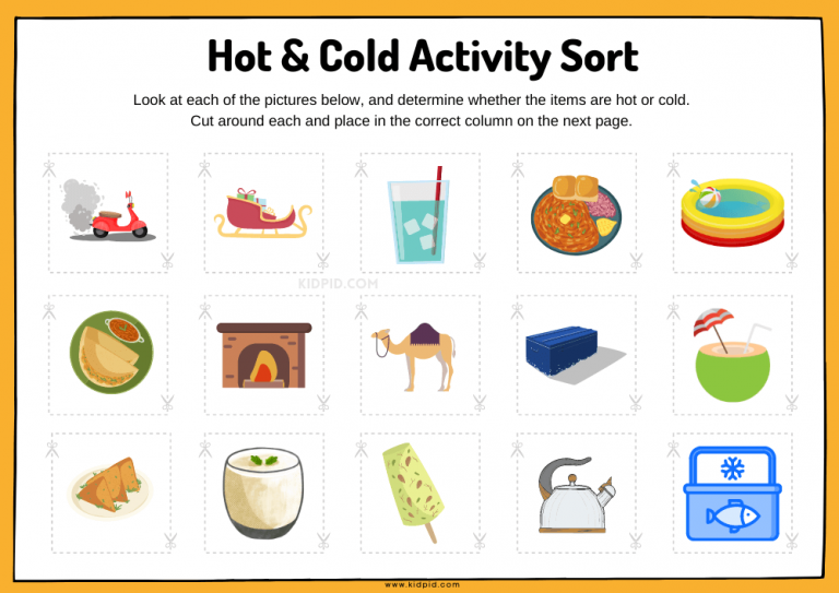 Hot And Cold Activity Sort Worksheets Kidpid