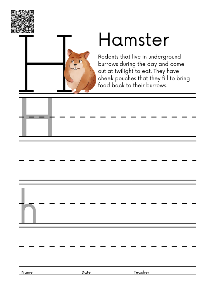 WORKSHEET 8 Animal Alphabet Letter Practice Free Printable Worksheets