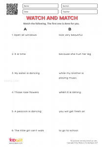 Language and Communications Free Printable Worksheets for Grade 2 - Kidpid