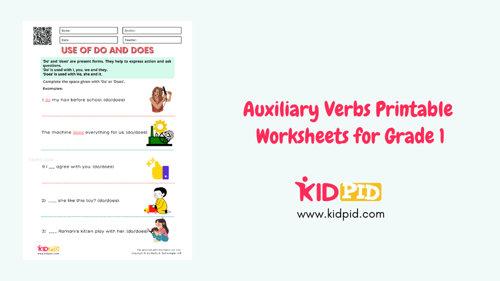 Auxiliary Verbs Worksheets For Grade 5 Pdf