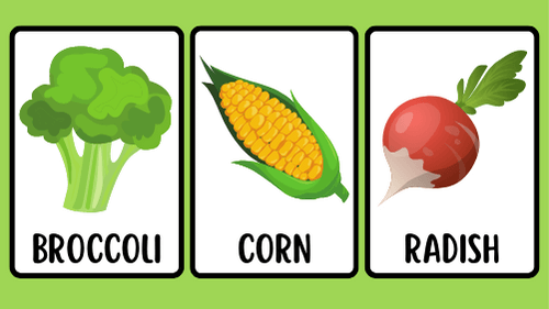 Vegetables Flashcards Feature Image