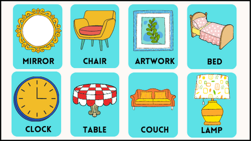 Furniture Flashcard Sheet Feature Image