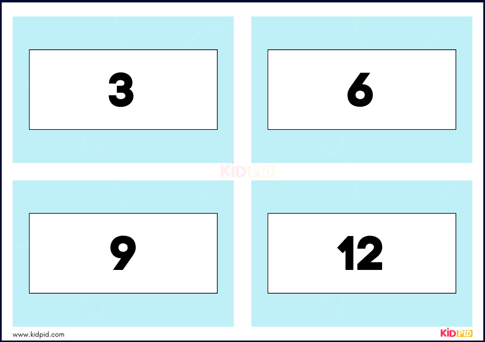 Times Tables Multiplication Matching Card Game Flashcards- 16