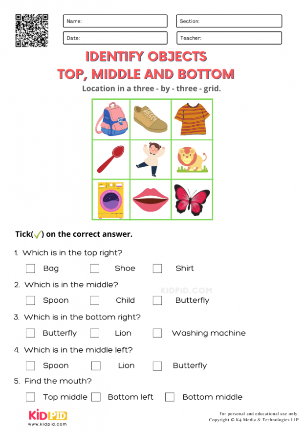 Spatial Visualization Worksheets